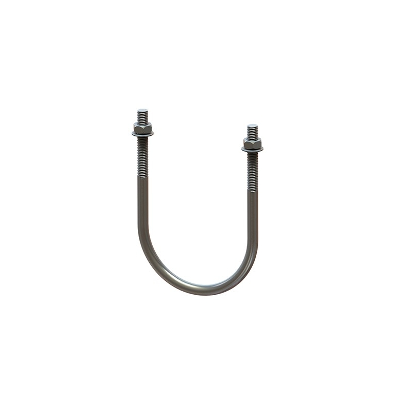 ABRACADEIRA "U" C/ ROSCA P/ HASTE 300MM TUB  38MM