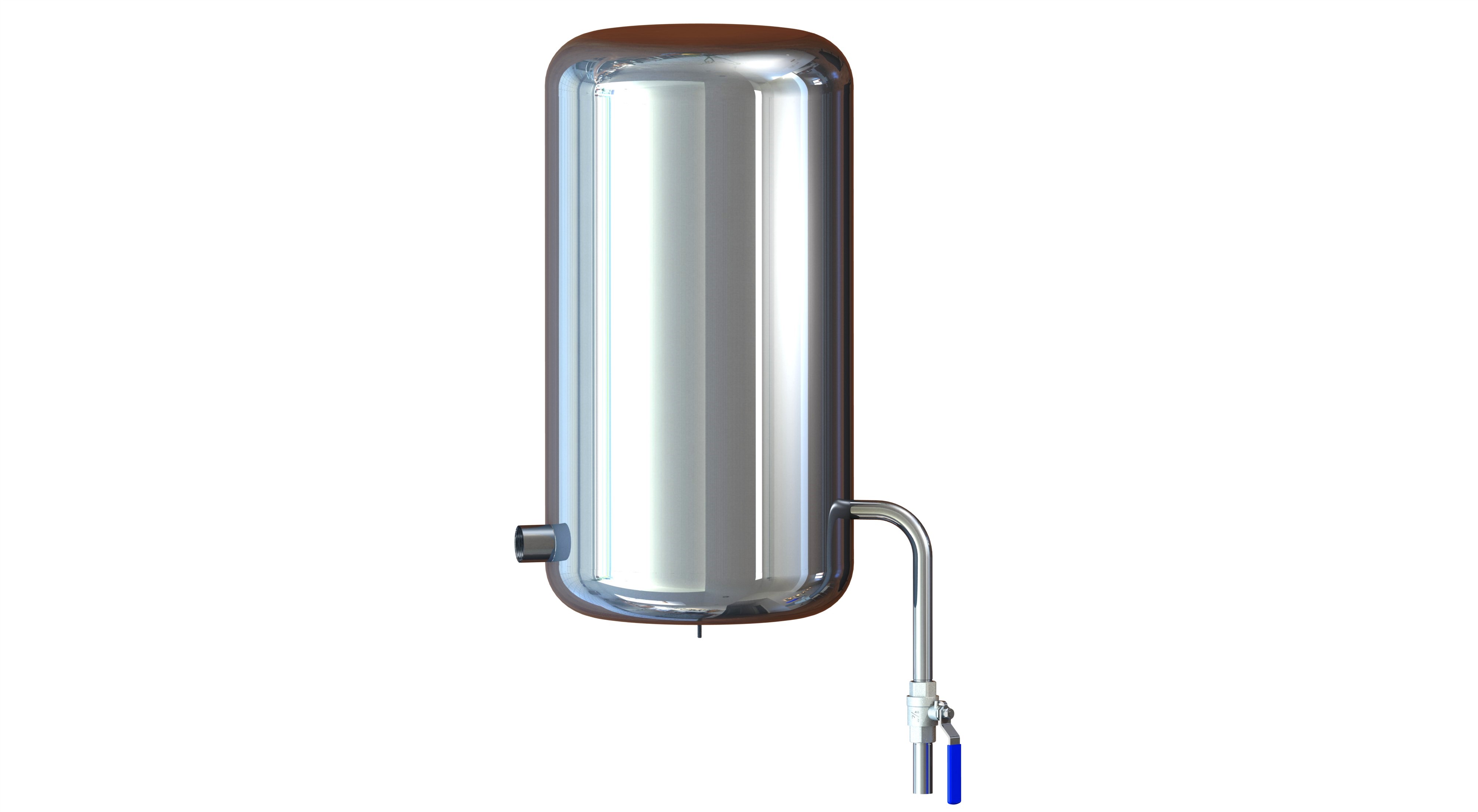 AQUECEDOR DE AGUA INOX 90LTS ORDEMAX S/ SUPORTE