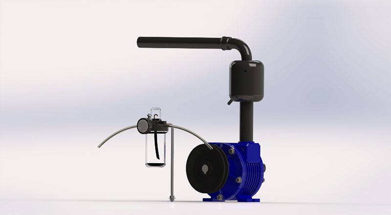 BOMBA DE VACUO 300 C/ LUBRIFICADOR C/ SILENCIOSO