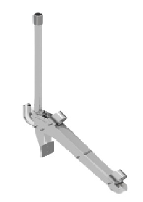 BRACO DE SERVICO COMPLETO COM SUPORTE P/ EXTRATOR ORD5000 Black