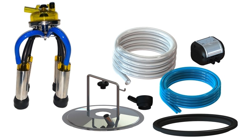 CONJUNTO P/ ORDENHA C/ TAMPA SIMPLES PULSADOR ORD.