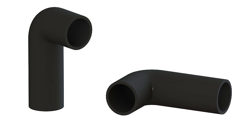 CURVA DE BORRACHA 32/32MM