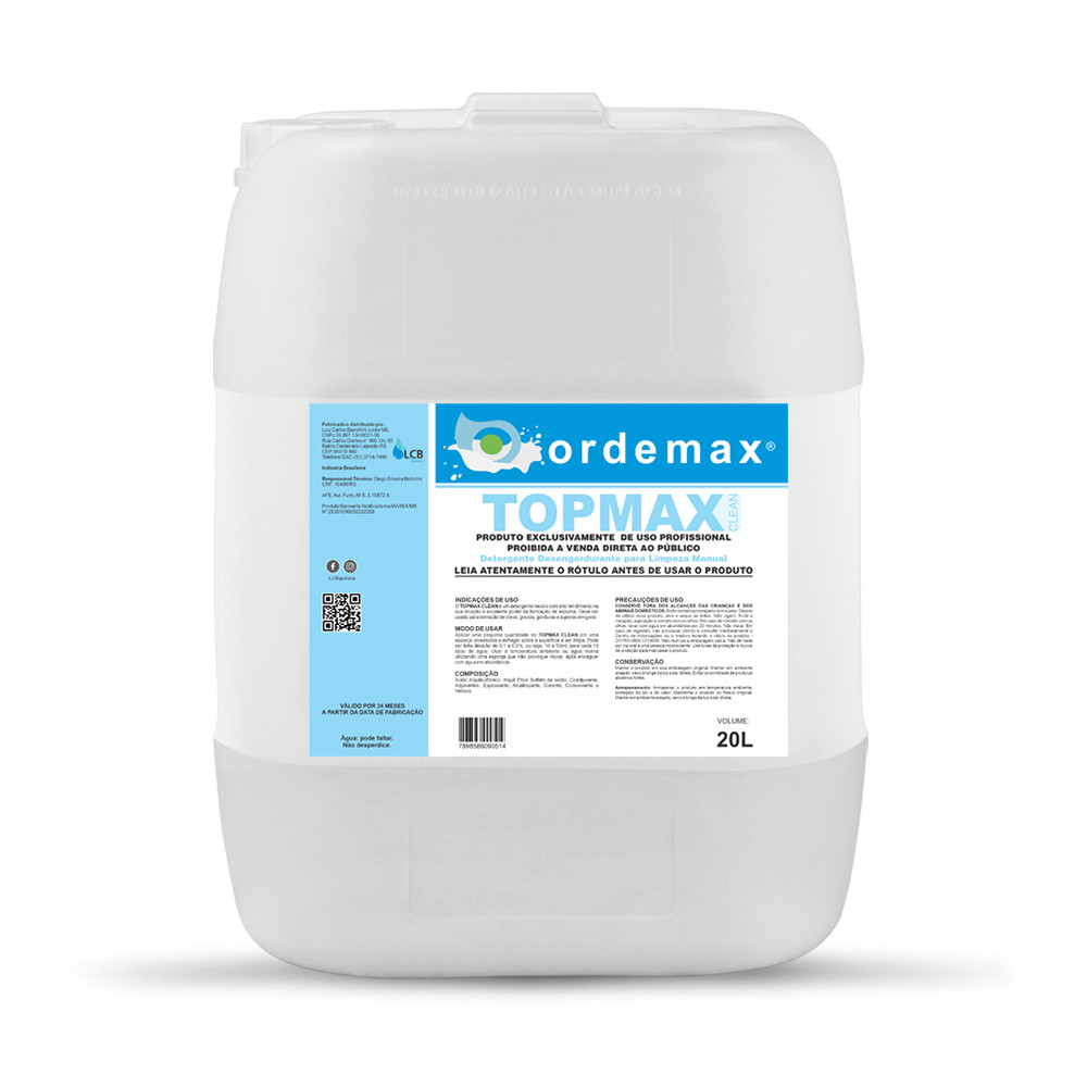 DETERGENTE NEUTRO TOP MAX 20 LTS