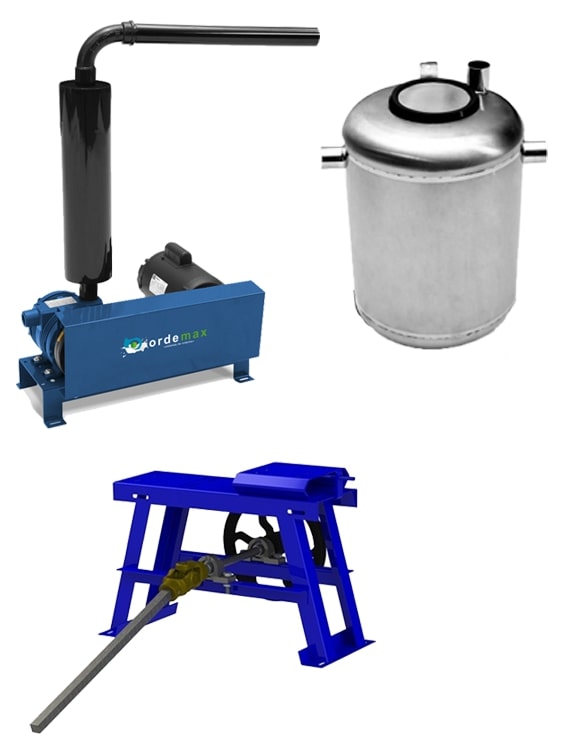 MAQ DE ORD 900 UNIDADE DE VACUO INOX CAVALETE