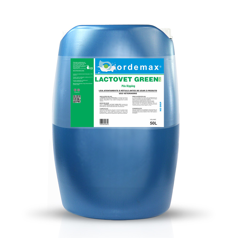 ORDEMAX LACTO VET GREEN POS DIPPING 50LTS