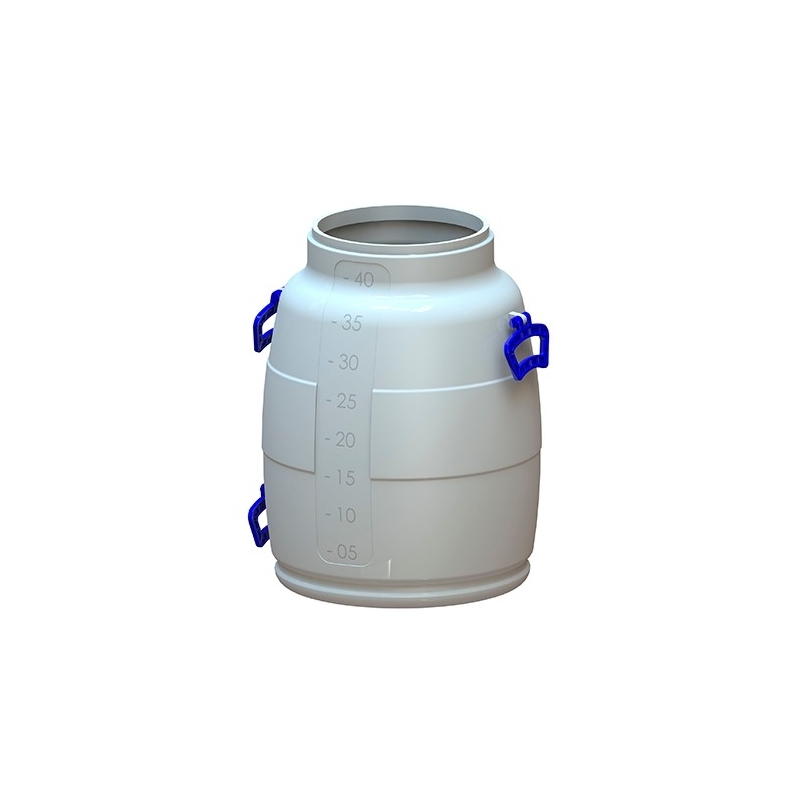 TARRO PLASTICO TRANSPARENTE - 40 LTS