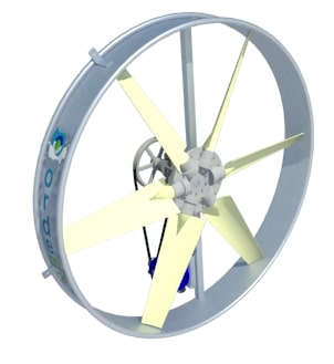 VENTILADOR TURBO MAX 1700 - 6 PAS - 1,5CV TRIFASIC